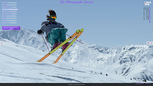 Snowpark de la station de ski des Arcs en Savoie